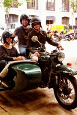 Sightseeing in Barcelona from a sidecar