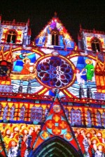 Cathedral: Festival of Lights in Lyon France
