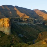 Hiking in Golden Gate National Park, South Africa