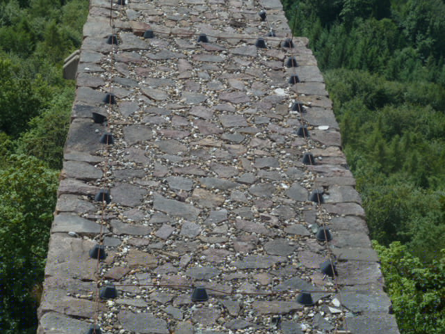 Lightening protection of the Baden-Baden Castle ruins in Baden-Württemberg, Germany Lightening protection of the Baden-Baden Castle ruins in Baden-Württemberg, Germany