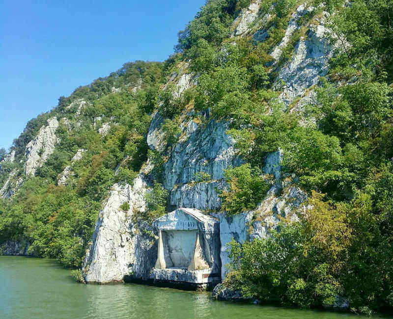 The Trajan Table is the most important site along the Danube in Serbia, dating back to 100 A.D. 