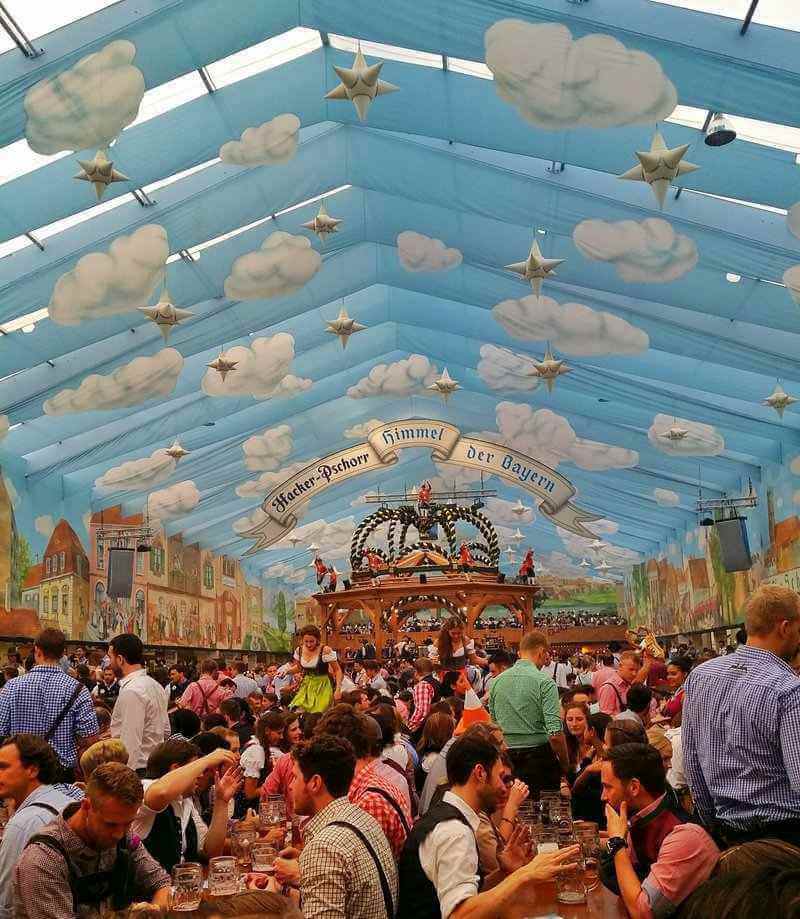 One of the tents at Oktoberfest in Munich, Germany