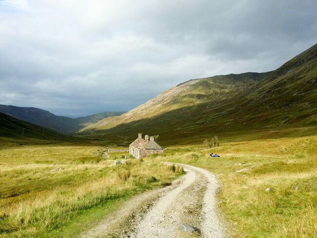 hiking the West Highland Way in Scotland