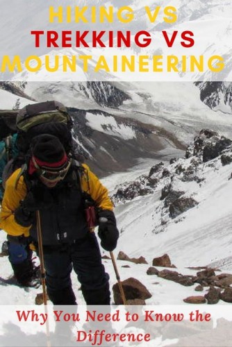difference between hiking and mountaineering boots