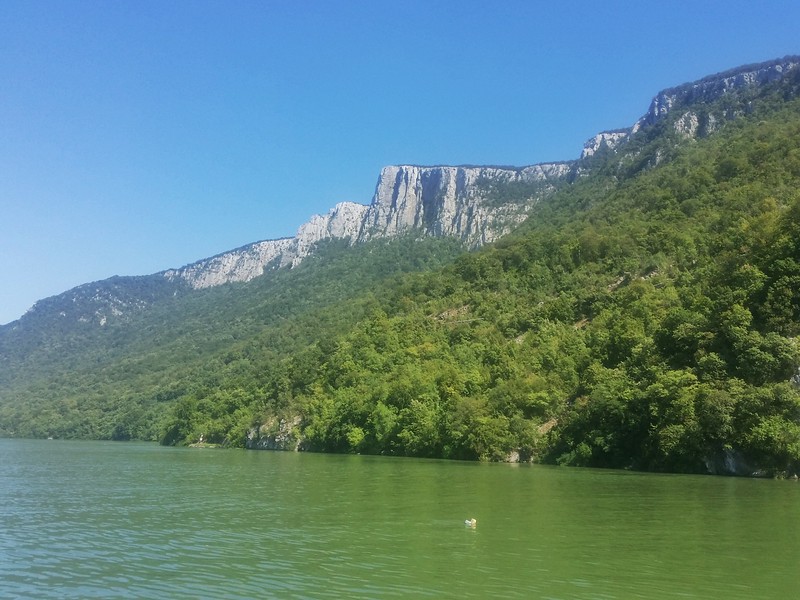 Cruising along the Danube River in Serbia