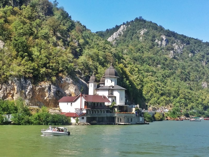 A small church on the Romanian side  of the Danube.