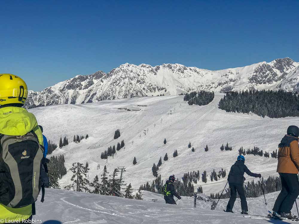 Pistes and lifts at SkiWelt in Wilder Kaiser, Austria