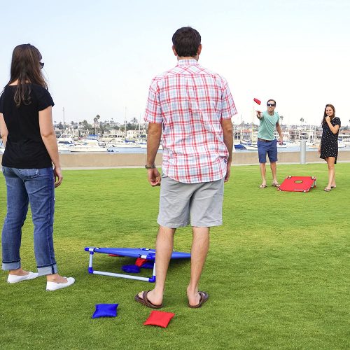 2 in 1 Horseshoe & Ring Toss Game Set Outdoor Game for Family - Horseshoe  Set Best Yard Party Lawn Beach Games Perfect for Adults, Kids