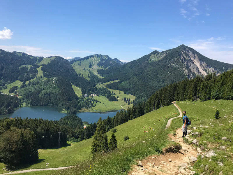 Spitzingsee is a great area in the German Alps for day hikes