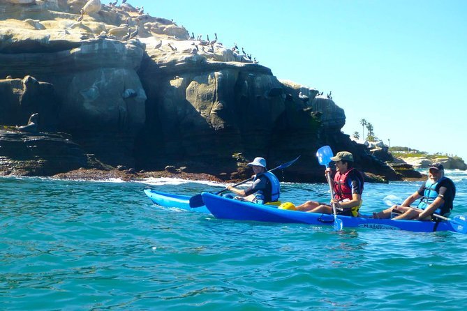 Kayaking in the La Jolla caves is a great adventure in California that the whole family can enjoy.