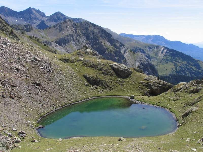 lake in Spain's Pyrenees Mountains