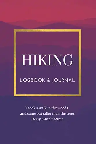 Hiking Log Book and Journal (Fuchsia and Purple)