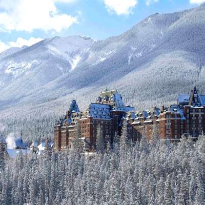 fairmont banff springs hotel in banff, canada