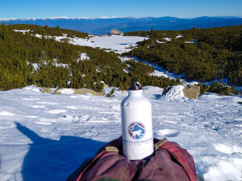 keep water from freezing when hiking in winter