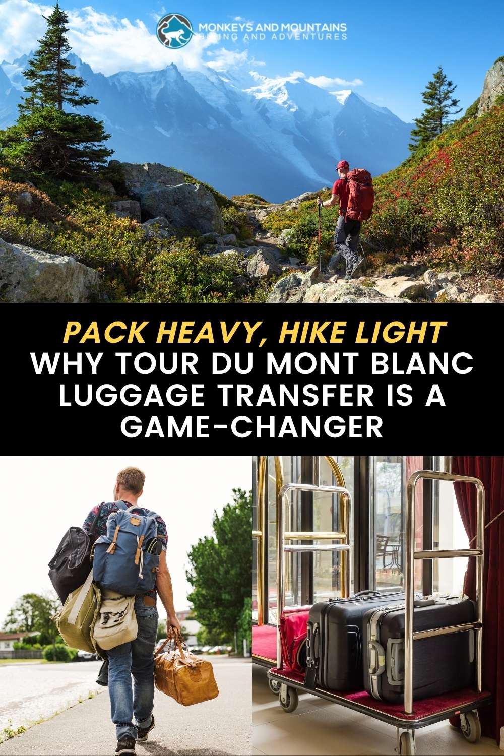 luggage transfers for tmb hikers