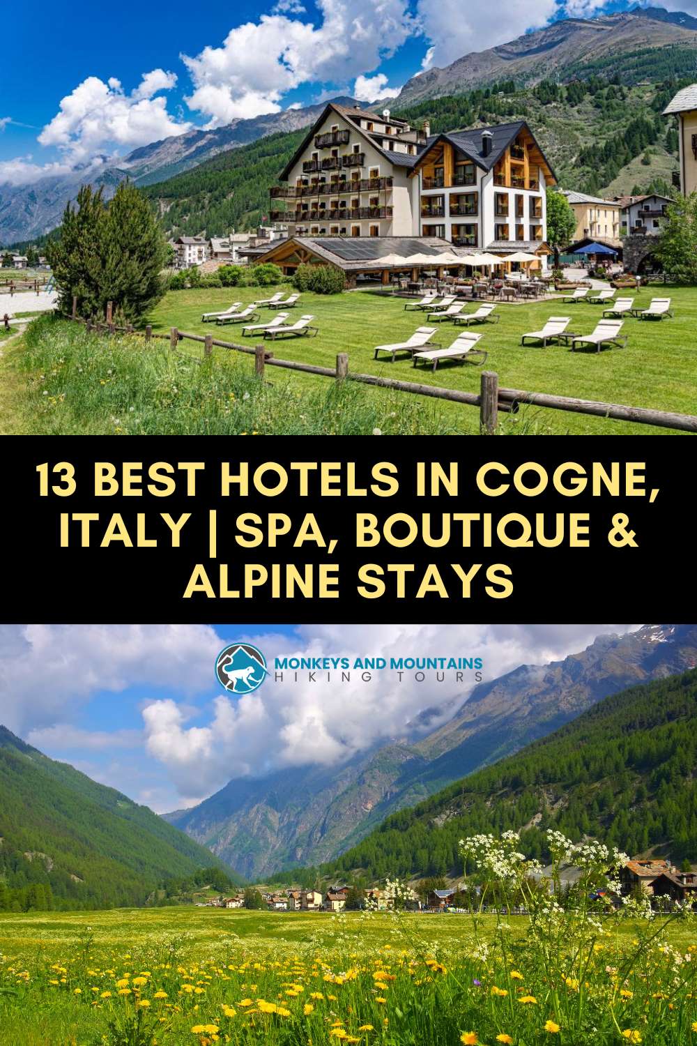 best hotels in cogne, italy