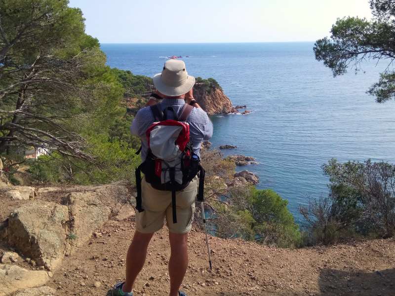 hike in costa brava south coastline