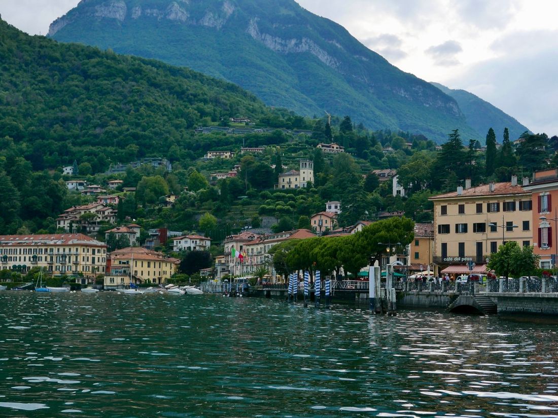 The lakefront and ferry dock at Menaggio, the best value area to stay in Lake Como