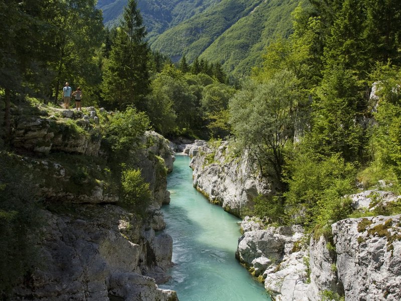 Soca river gorge slovenia